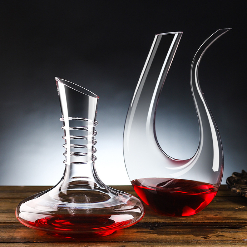 Wine Aerator Pour - إبريق نبيذ من الكريستال الفاخر مع