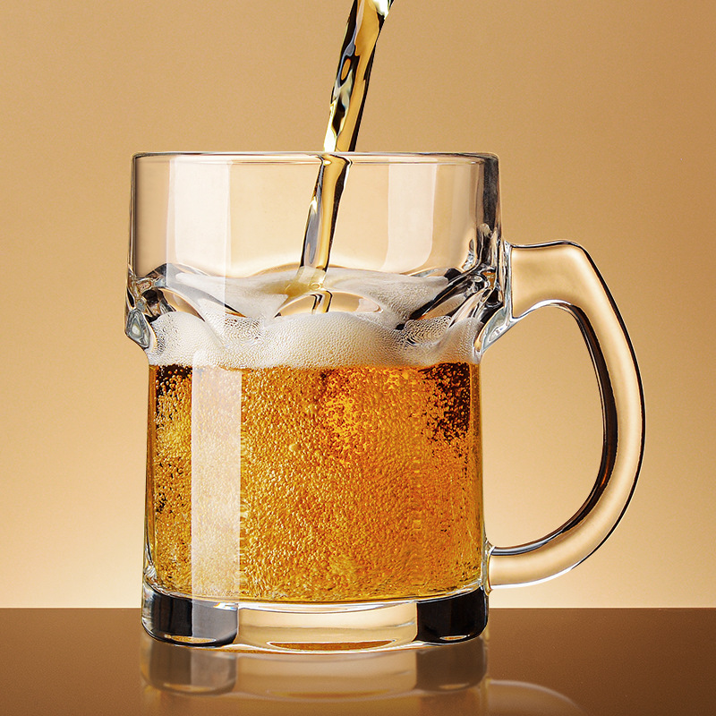 Wine Draft Beer - كوب بيرة منزلي بمقبض، كوب ماء