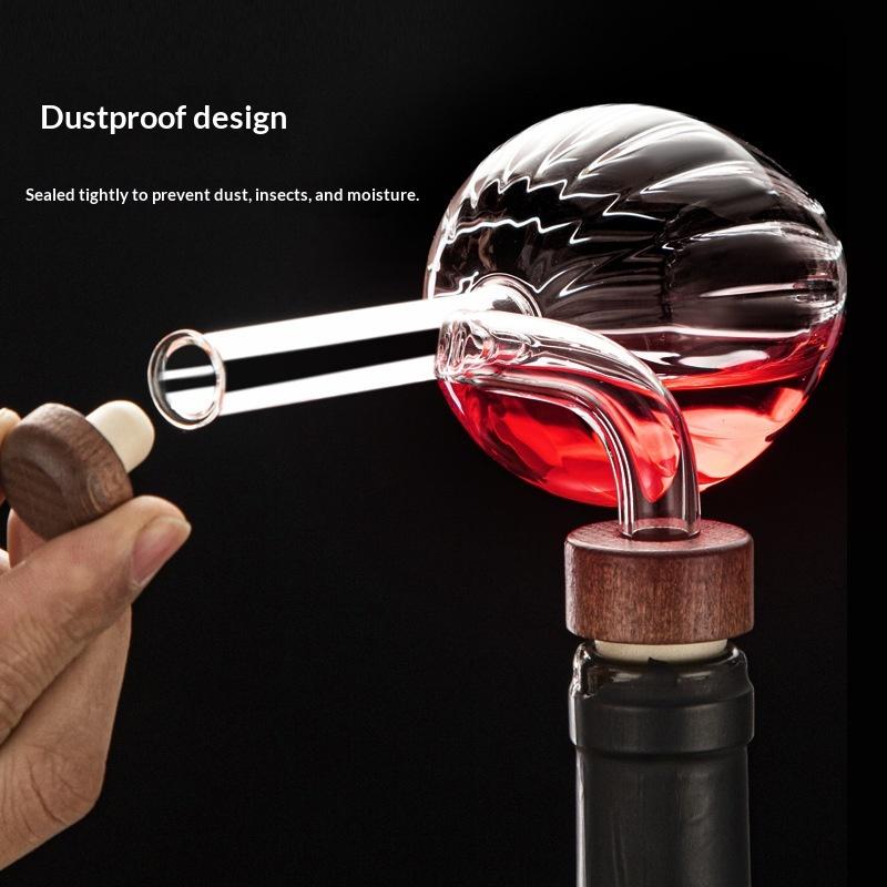مُعطر نبيذ أحمر شفاف مع فوهة ص - مراجعة Wine Aerator Pour وسعره
