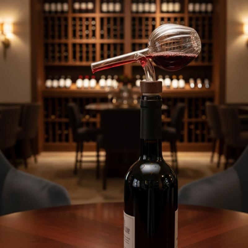 مُعطر نبيذ أحمر شفاف مع فوهة ص - مراجعة Wine Aerator Pour وسعره