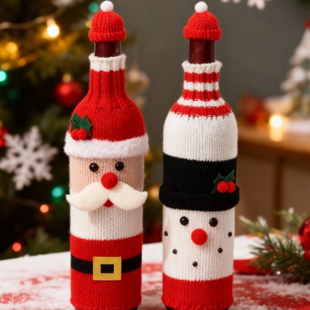 غطاء زجاجة نبيذ محبوك على شكل  - مراجعة Wine Beer Hat وسعره