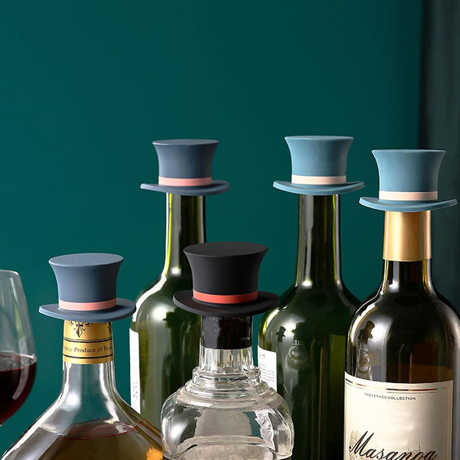 سدادة زجاجات سيليكون على شكل ق - مراجعة Wine Beer Hat وسعره